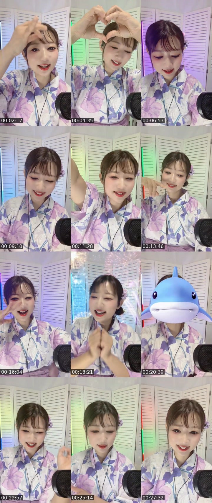 Contact-sheet preview of 🐣KOKO🐥10/1♡23時前つける✨'s MICO Live recording
