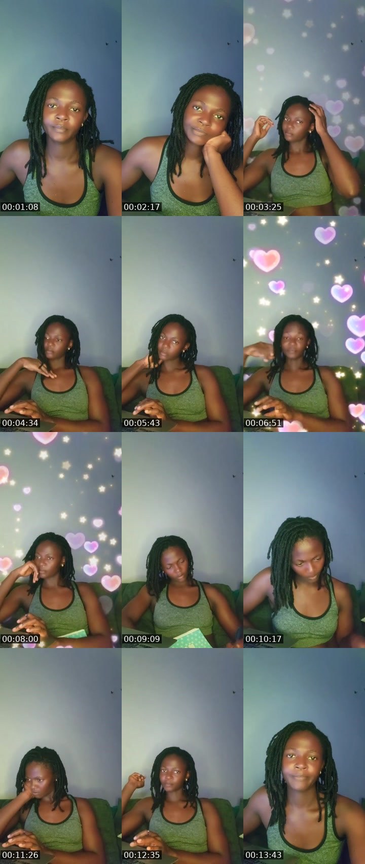 Contact-sheet preview of ²⁴¹Darkskin🖤🙅‍♀️'s MICO Live recording