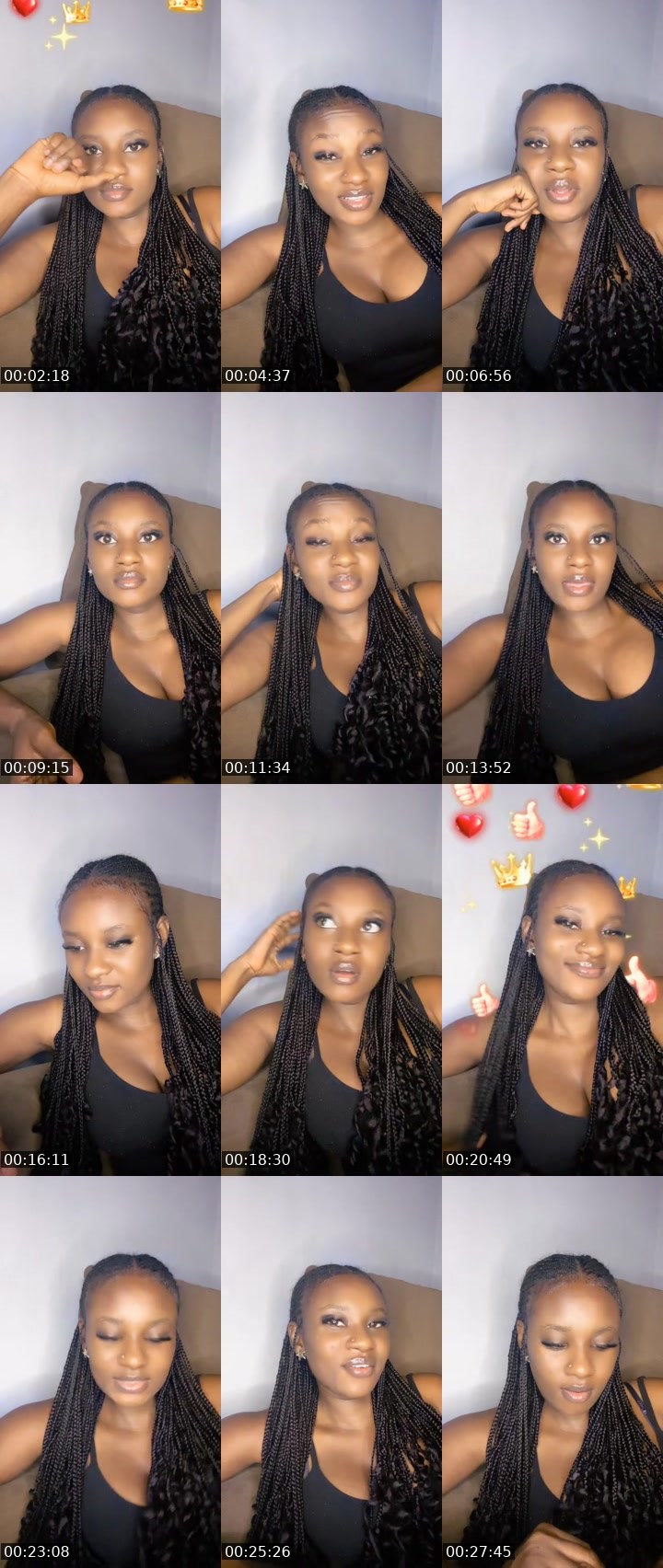Contact-sheet preview of ♾️💖 👑Gemma🤾🏾‍♂️ 🎧🎀's MICO Live recording