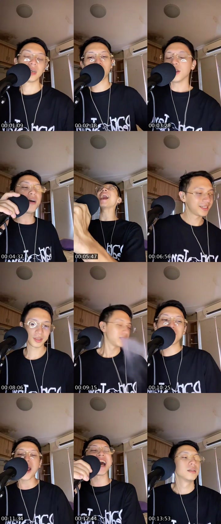 Contact-sheet preview of jaimeᴱᴸᴵᵀᴱ 🎤🏹👶🏻's MICO Live recording