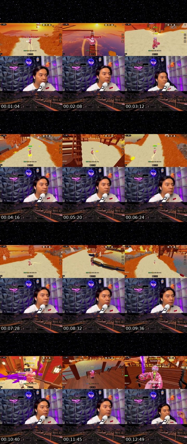 Contact-sheet preview of NVS ABINS💥's MICO Live recording