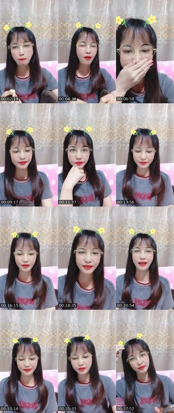 Contact-sheet preview of 💎เอวา​🌾BRB vj🧧🎁's MICO Live recording