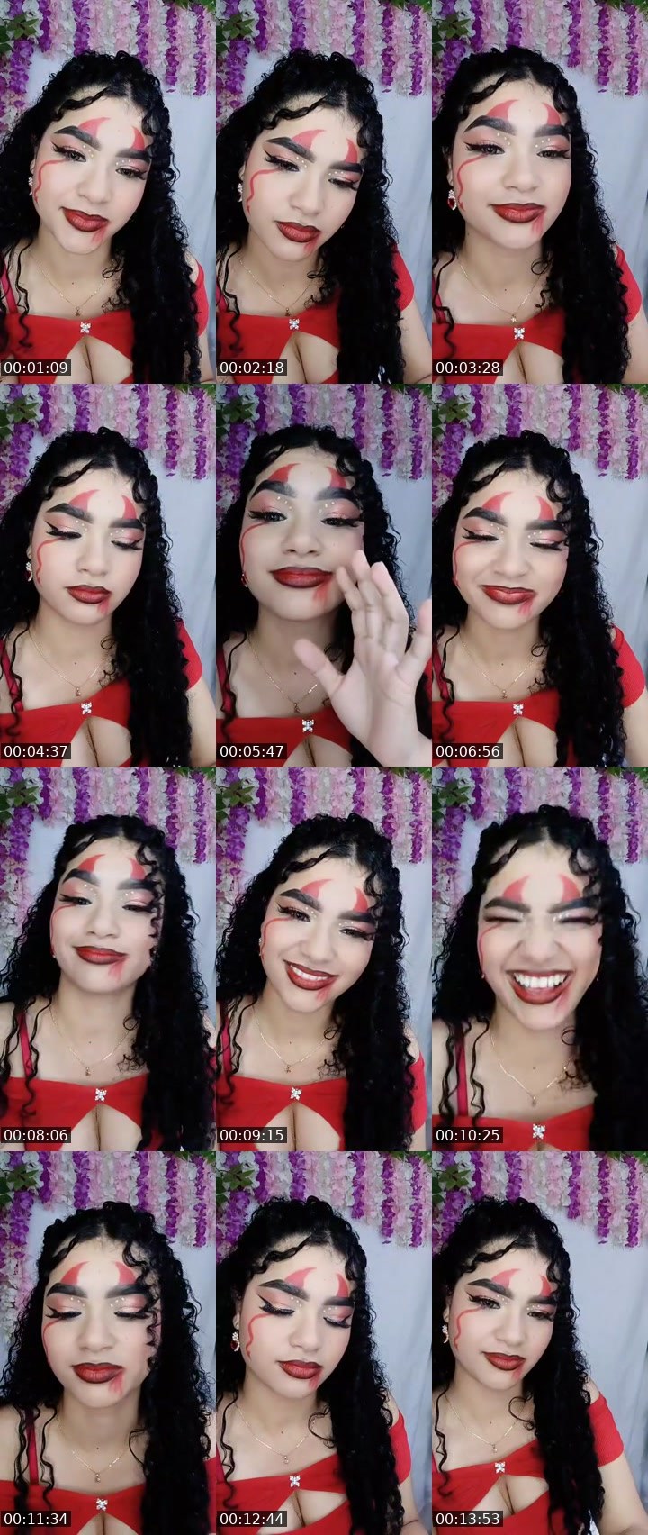 Contact-sheet preview of ⭕𝓜𝓪𝓵𝓮𝓳𝓪🦋's MICO Live recording