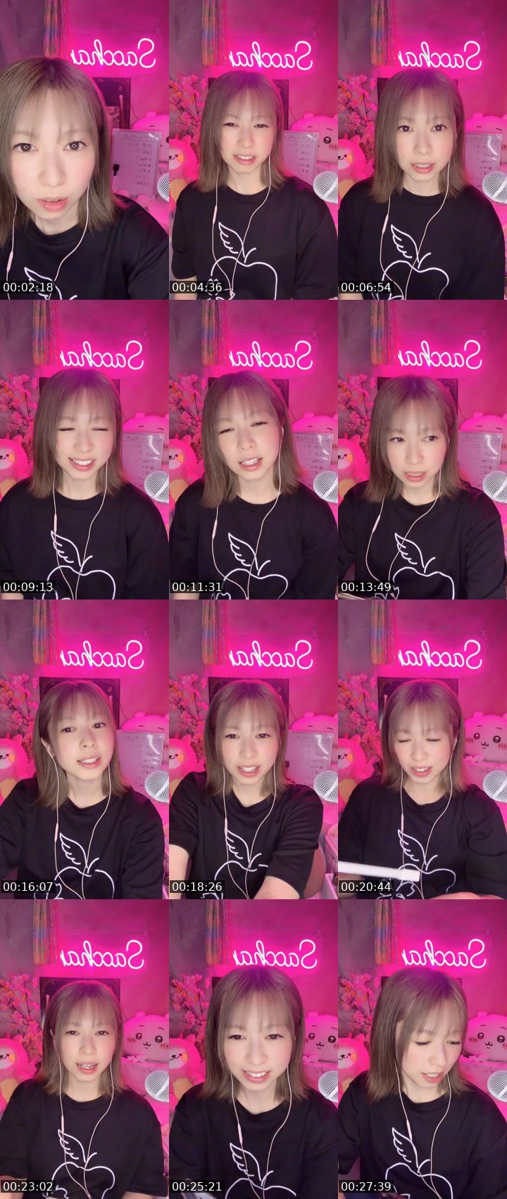 Contact-sheet preview of 🌸さっちゃん👼🏻🍎's MICO Live recording