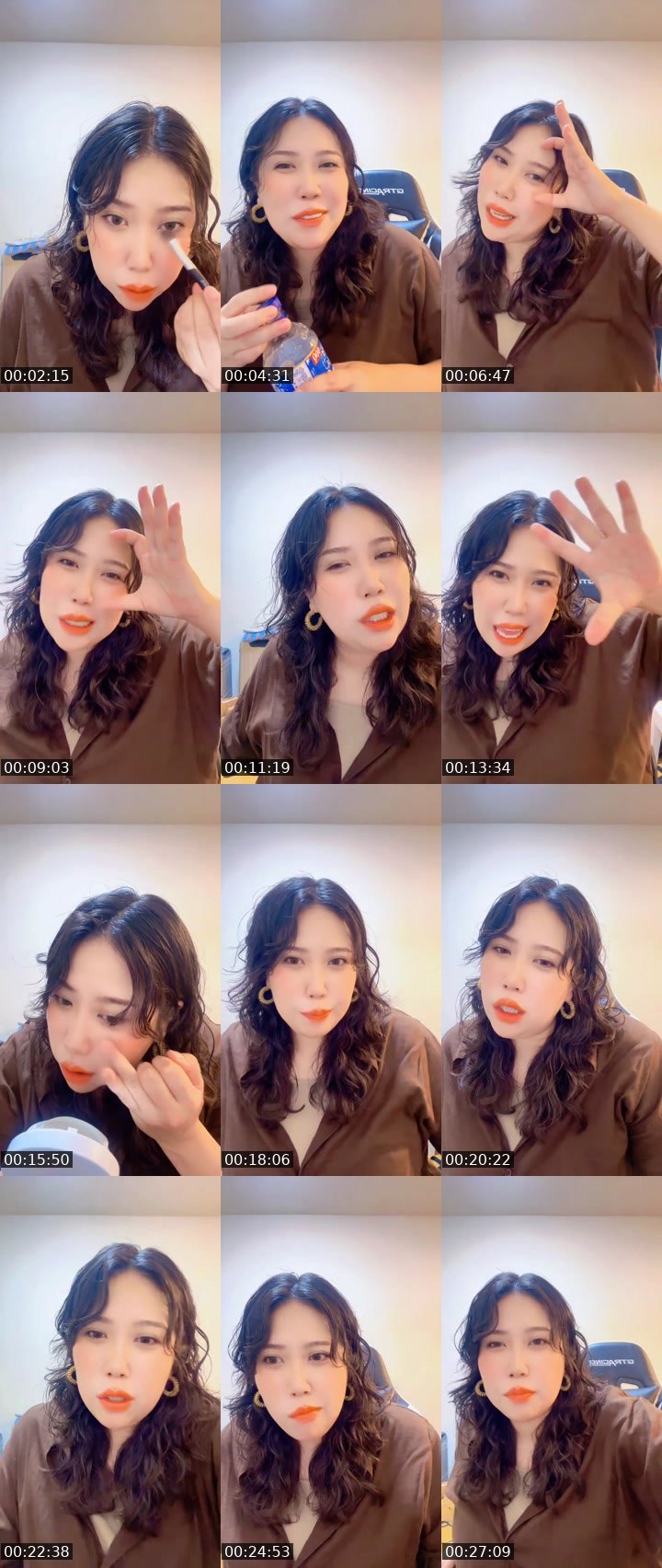 Contact-sheet preview of おわりちゃん🦧🔚's MICO Live recording