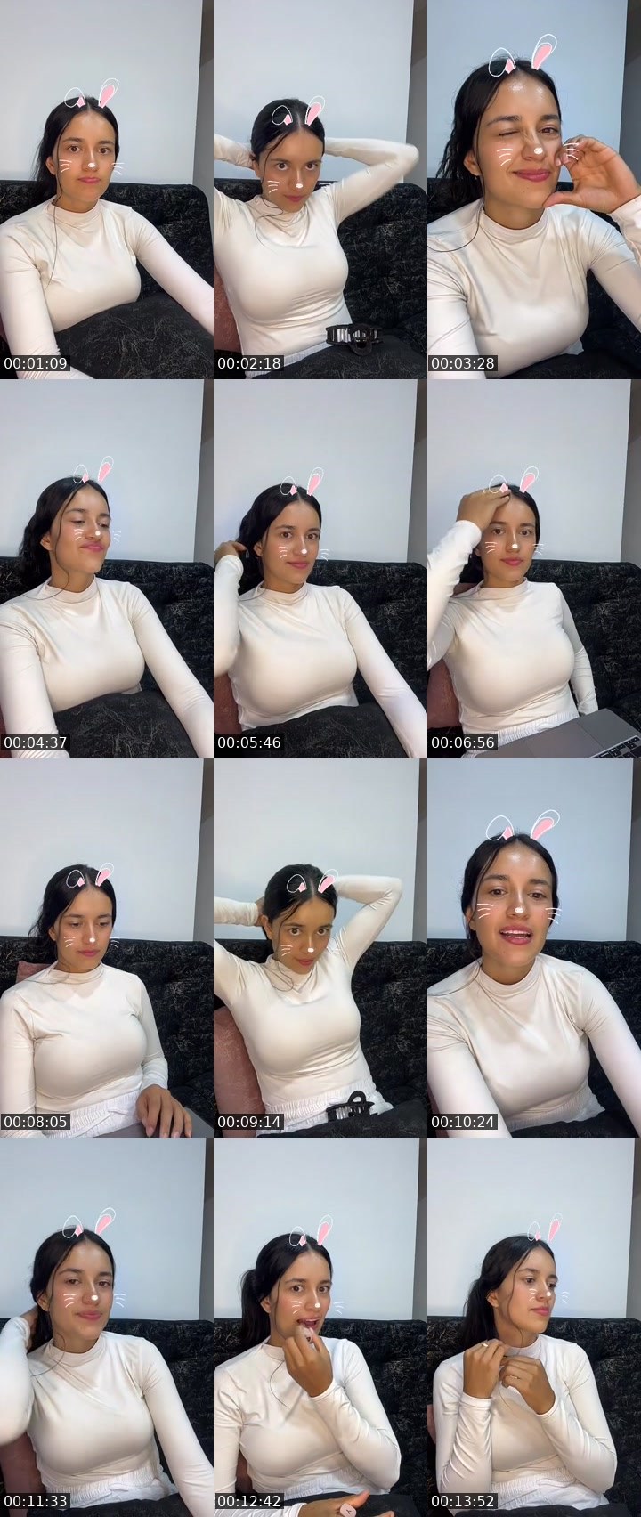 Contact-sheet preview of Zoe's MICO Live recording