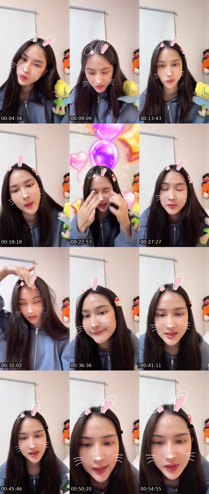 Contact-sheet preview of Nadearโว้ย🤍🌷🦋⋆🅱🅴🅴⋆'s MICO Live recording