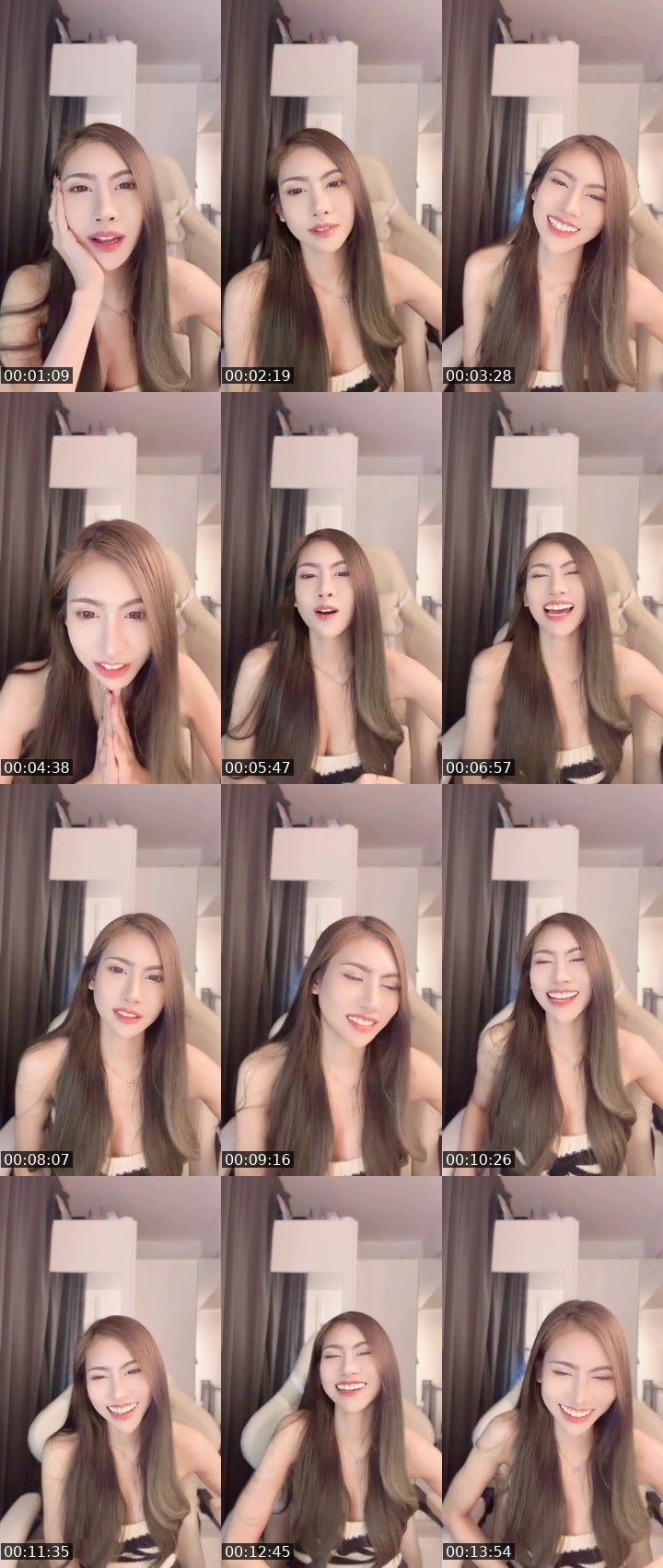 Contact-sheet preview of [🧋] milktea New vj Miew🦋✨'s MICO Live recording