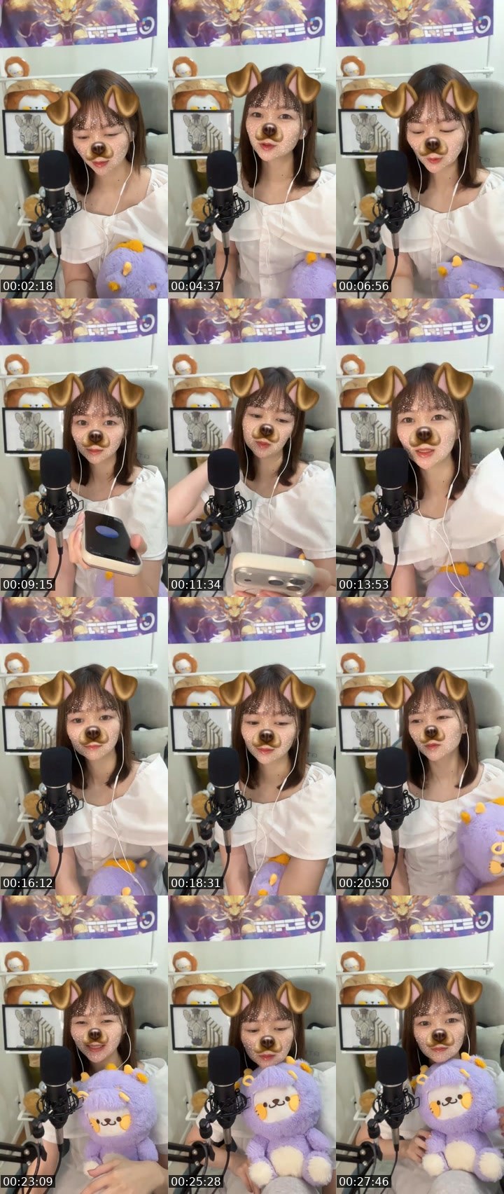 Contact-sheet preview of うにいくら🦓🥝's MICO Live recording