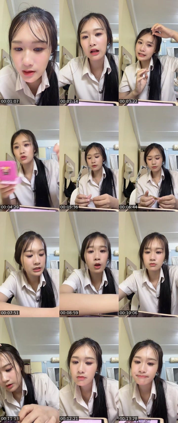 Contact-sheet preview of [🧋] milktea New vj - ชาเชม💓's MICO Live recording