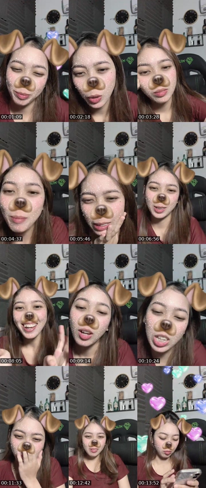 Contact-sheet preview of Pk 8|19.30 ᴮᵉᵃʳ🐻Syaa 🐼🌨️'s MICO Live recording