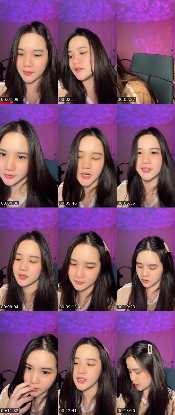 Contact-sheet preview of [🧋] milktea new vj อฟ 🤎🌟's MICO Live recording