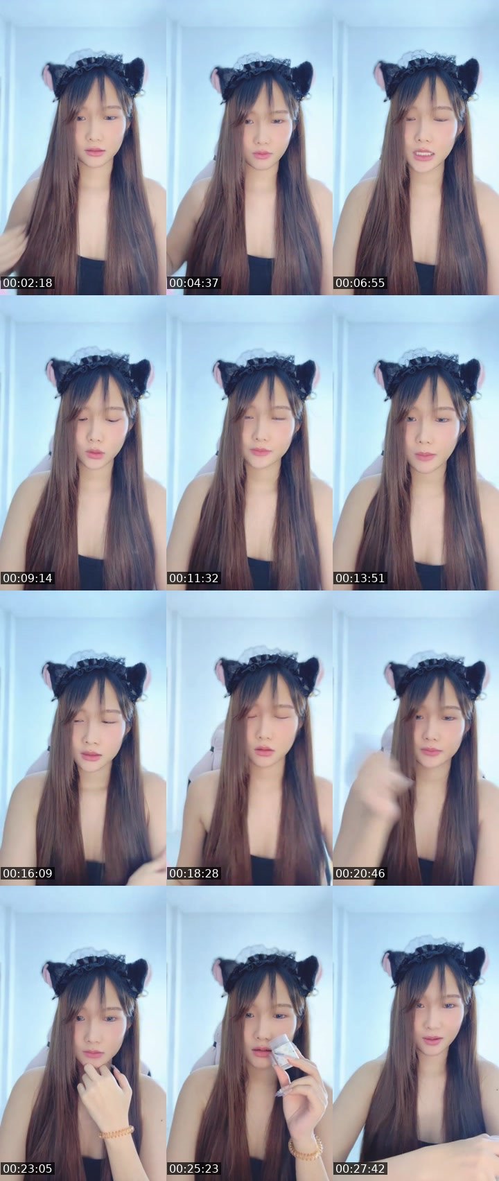 Contact-sheet preview of [🧋]milktea New vj-BaiBiw🍀🧸's MICO Live recording