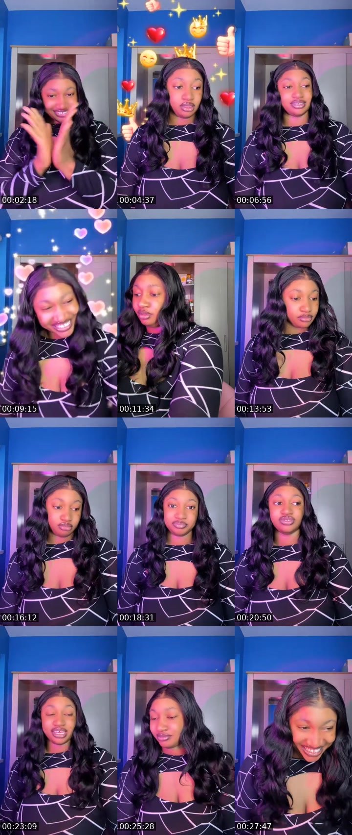 Contact-sheet preview of 🦋Cassie2NV 🫧🦋's MICO Live recording