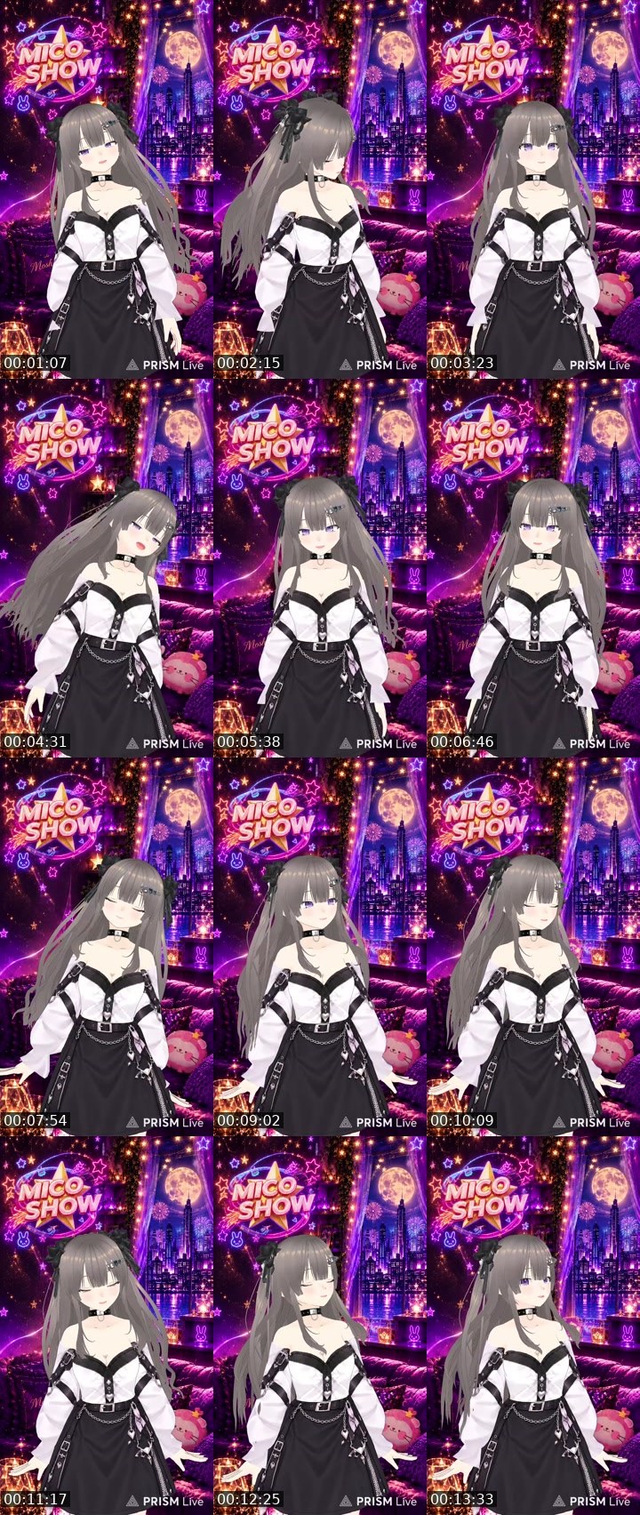 Contact-sheet preview of もしこ🐰💙's MICO Live recording