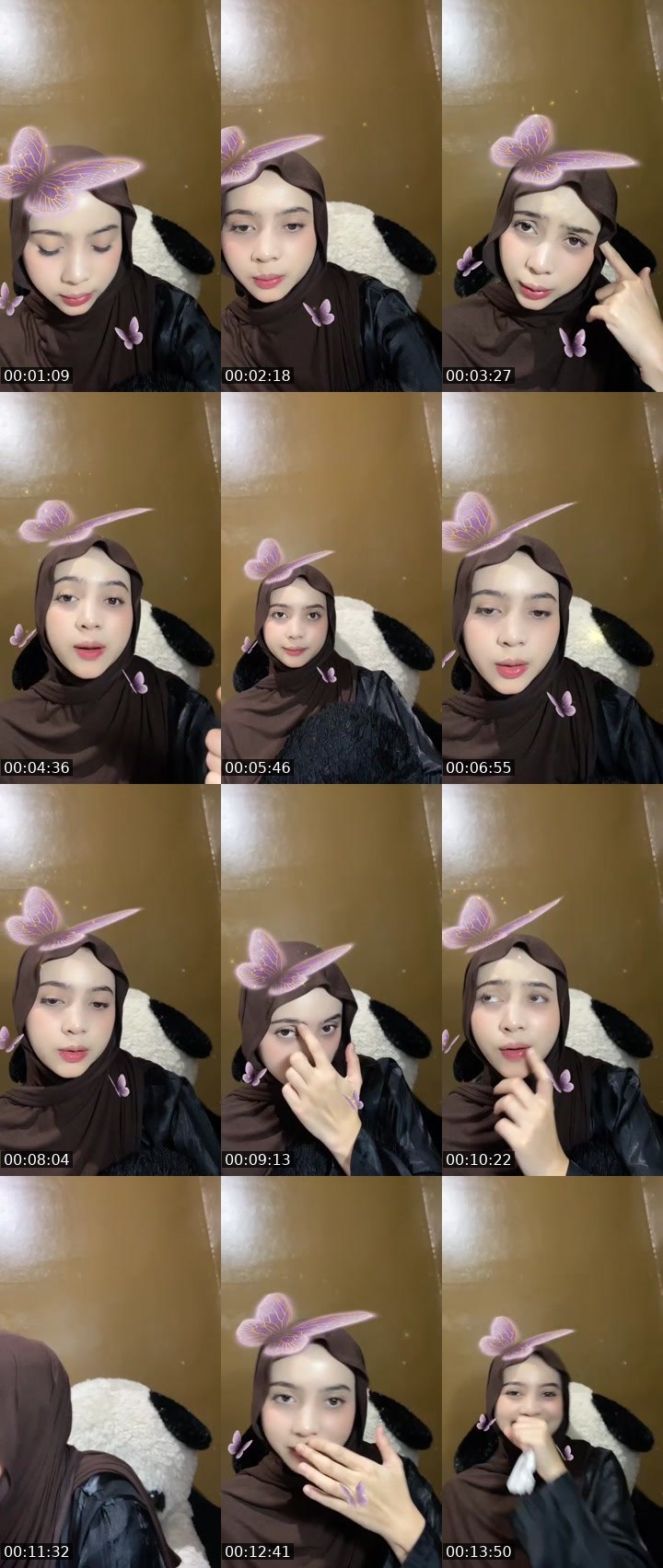 Contact-sheet preview of 𐙚 Syifaaᴸᵐ💋's MICO Live recording