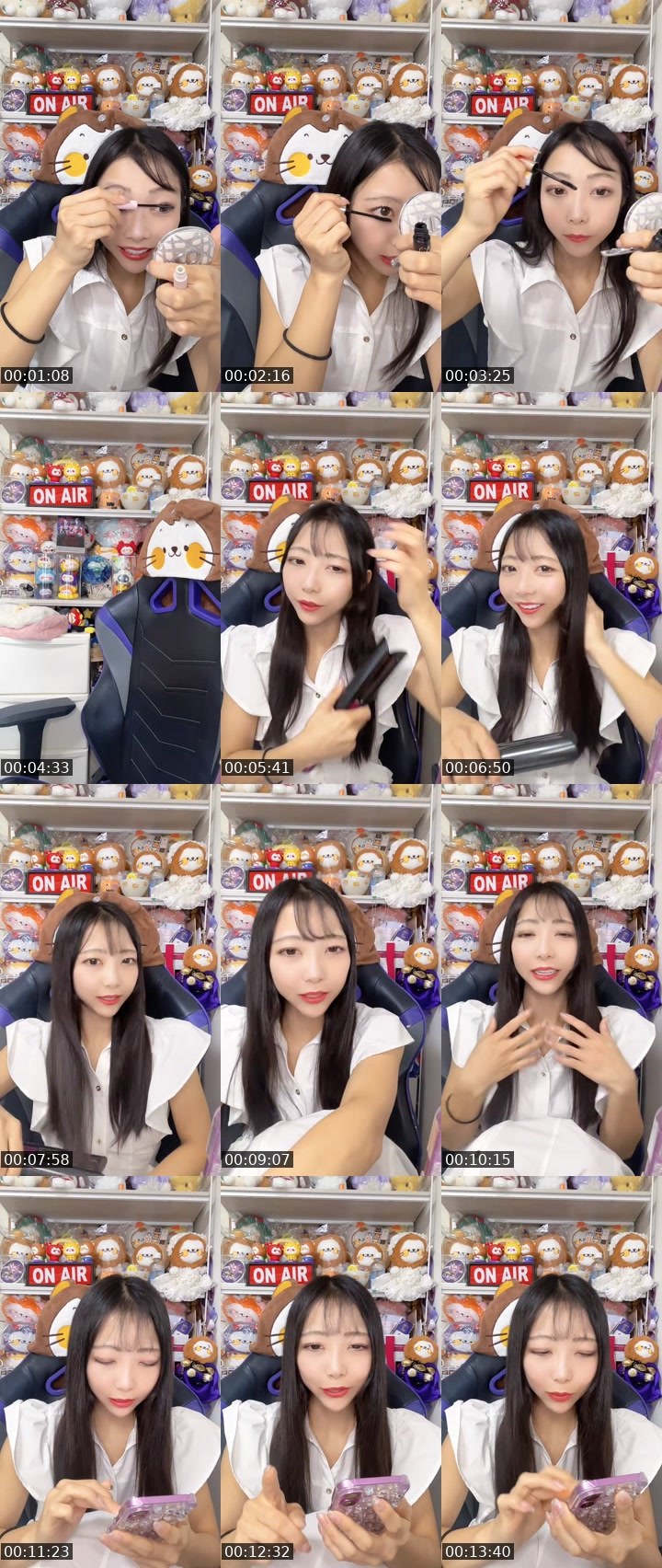 Contact-sheet preview of あいりんちやん。💜 Airin💜's MICO Live recording