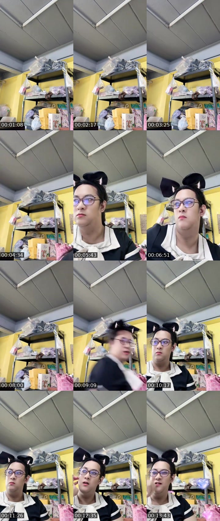 Contact-sheet preview of [🦉]New VJ PaoPei's MICO Live recording