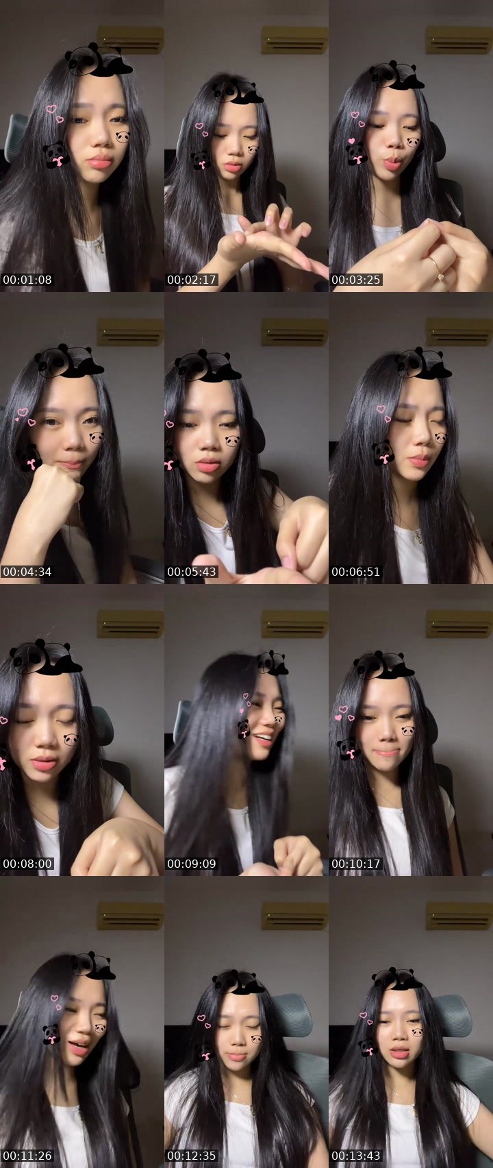Contact-sheet preview of -67kᴿᴴ chika❤️‍🔥's MICO Live recording