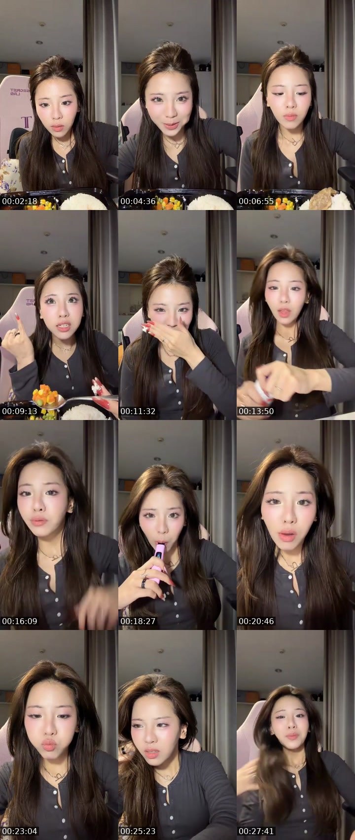 Contact-sheet preview of ᴵᵀ cookie˚✧₊⁎♡🍪's MICO Live recording