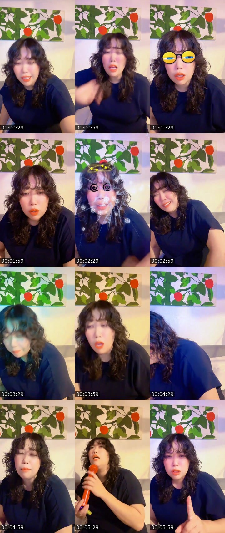 Contact-sheet preview of おわりちゃん🦧🔚's MICO Live recording