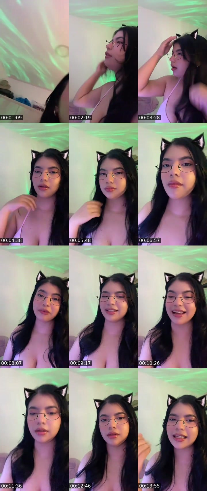 Contact-sheet preview of 👸🏻Hannah🎢ᶠ⁵⁰⁴🪫🔋's MICO Live recording