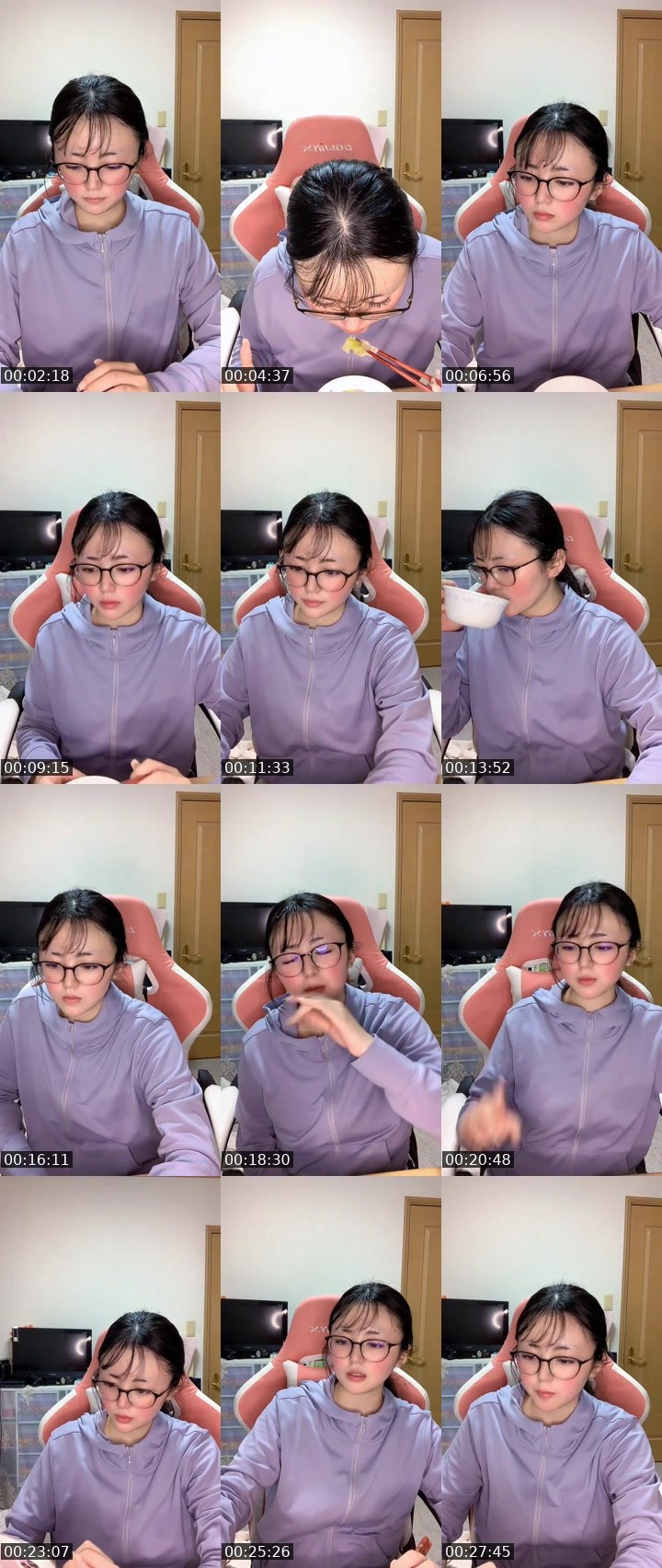 Contact-sheet preview of YUKI🐰🎮🍓's MICO Live recording
