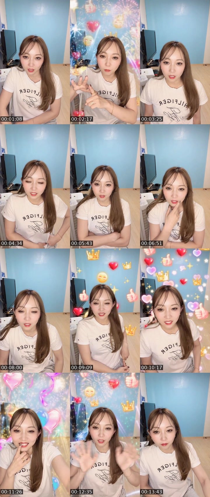 Contact-sheet preview of かなえ🌙🪽✨'s MICO Live recording
