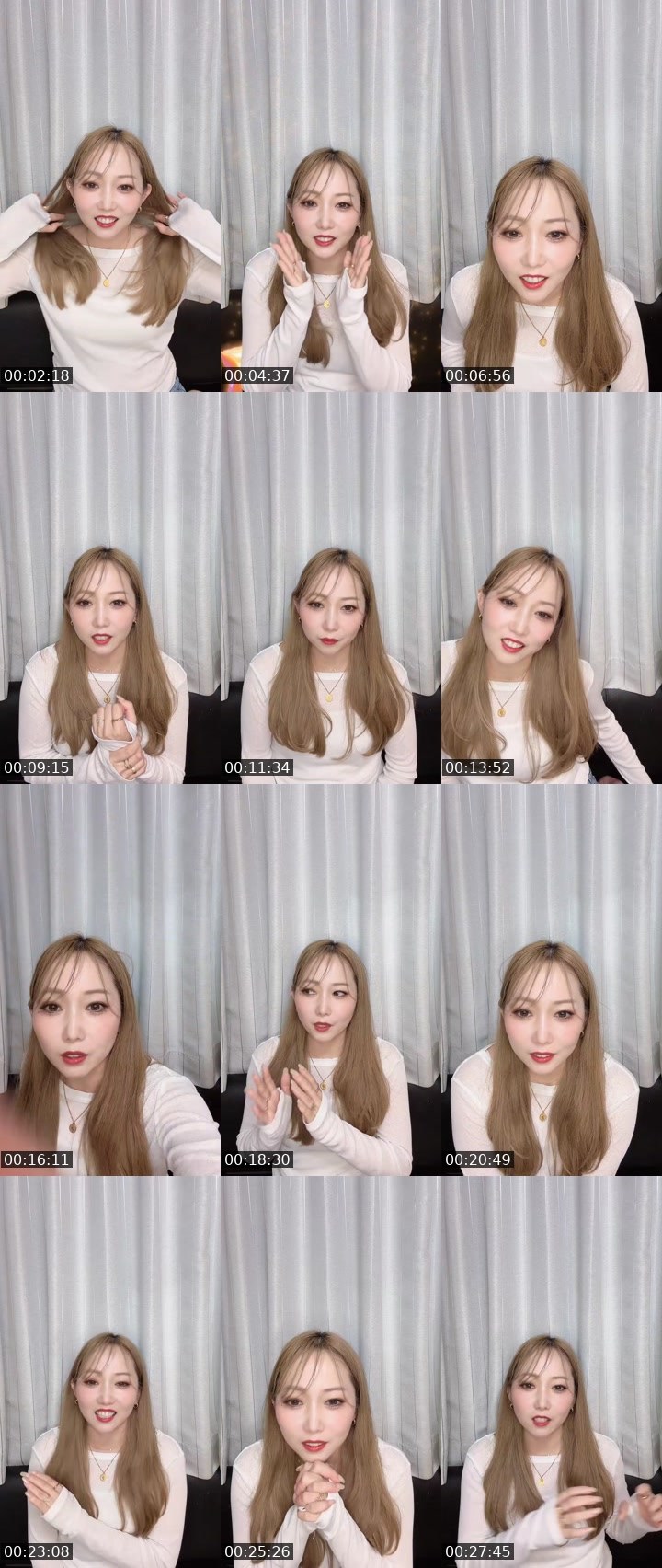 Contact-sheet preview of かなえ🌙🪽✨'s MICO Live recording