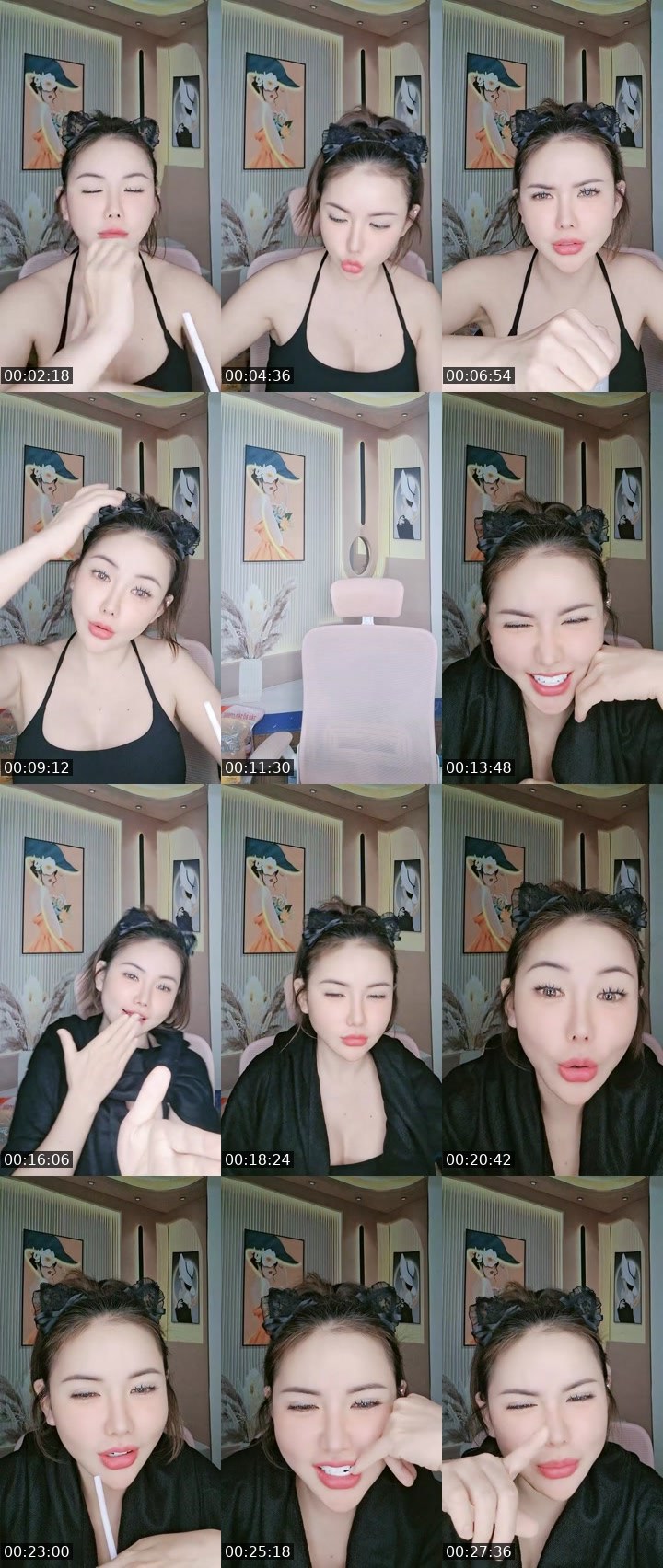 Contact-sheet preview of 🗝️ -50k🫧Bella tây💋's MICO Live recording