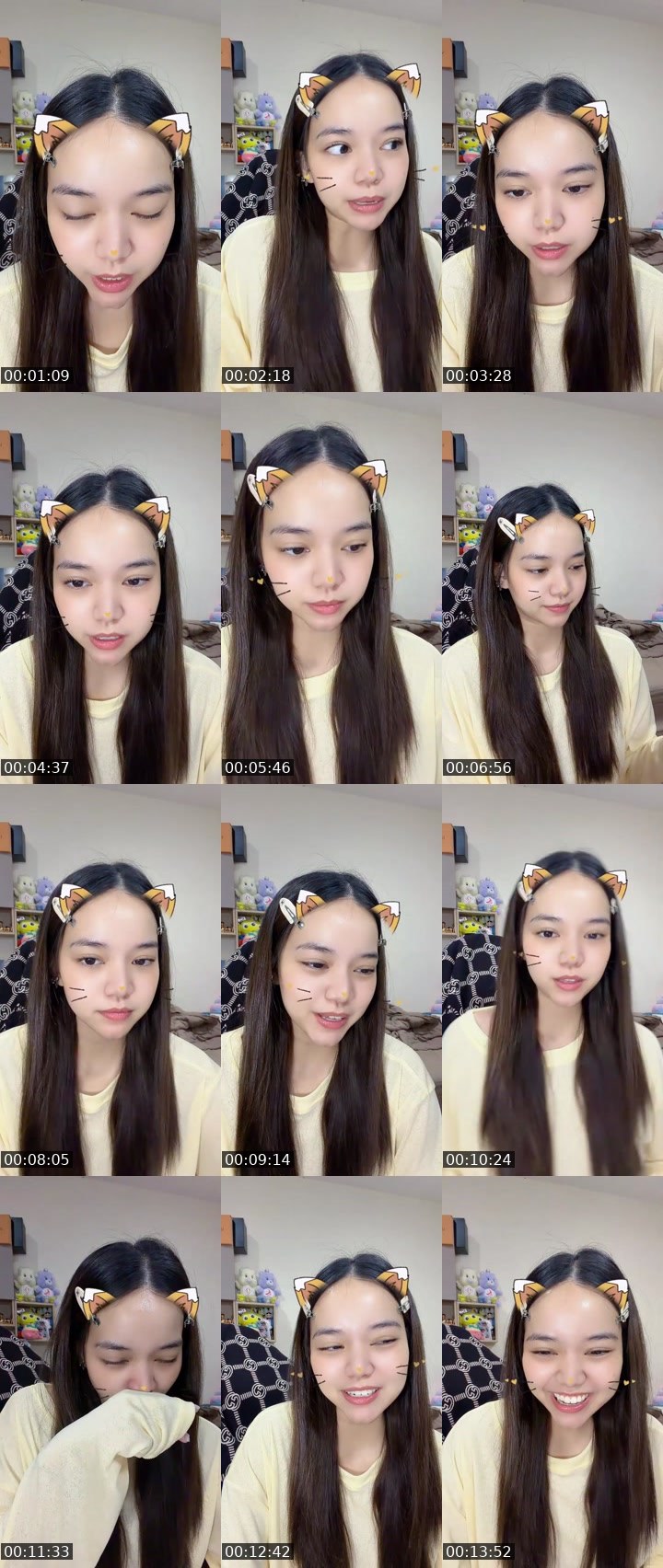 Contact-sheet preview of [🧋]new vj มายอวิ้💖🤏🏻's MICO Live recording