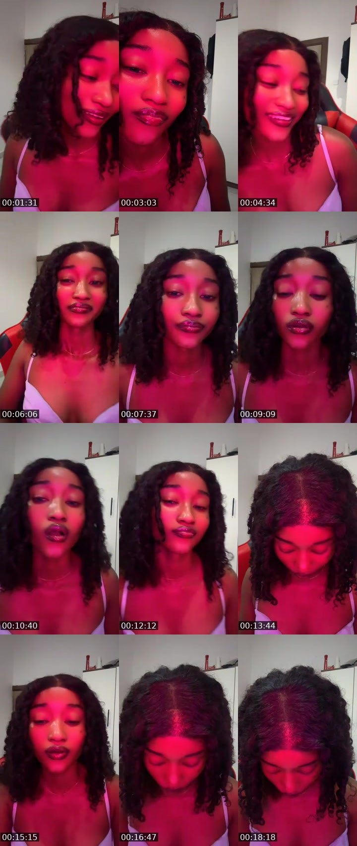 Contact-sheet preview of 💰🆙👑Sasha💅's MICO Live recording