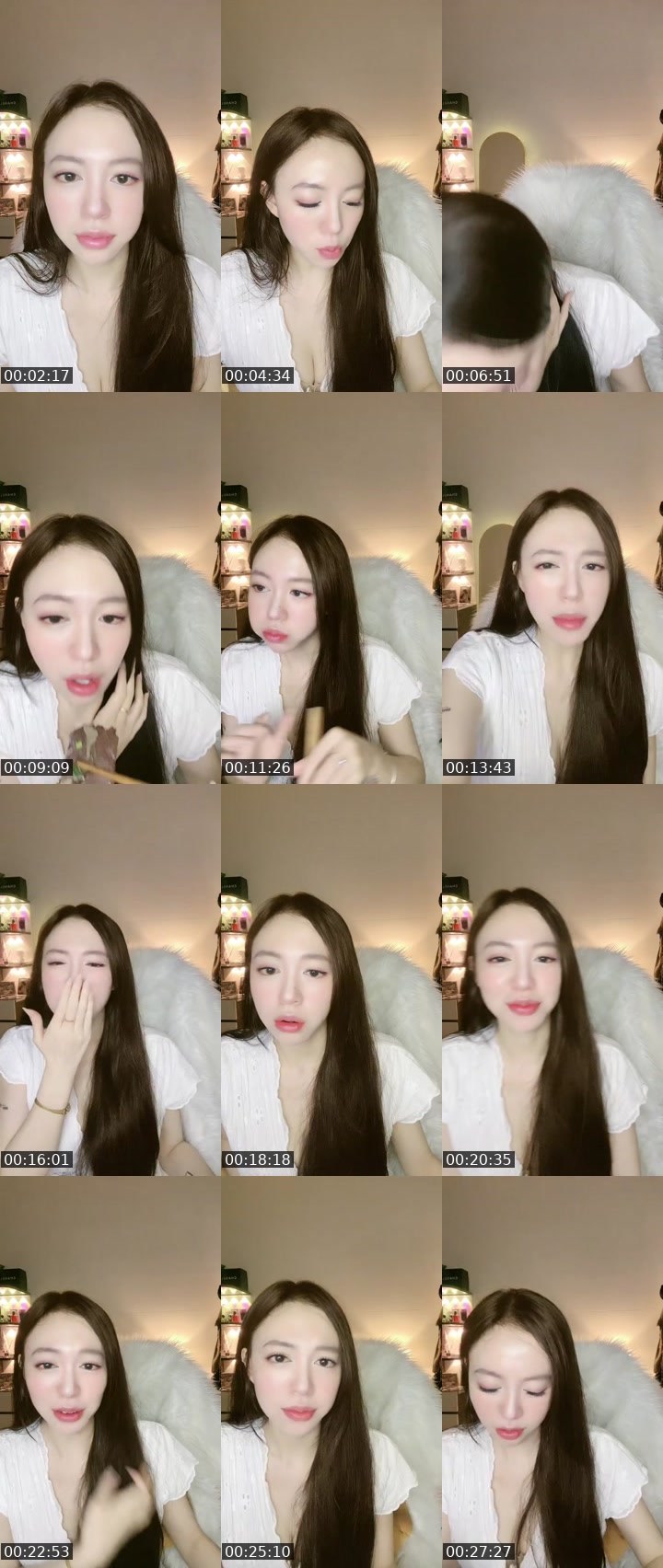 Contact-sheet preview of PKQT25/9|🎀|ᴹ Rii⁷⁷⁷ ( 小宝贝 ）'s MICO Live recording