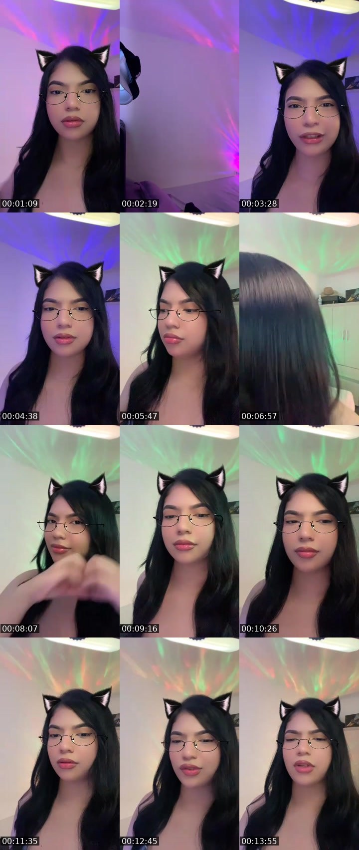 Contact-sheet preview of 👸🏻Hannah🎢ᶠ⁵⁰⁴🪫🔋's MICO Live recording