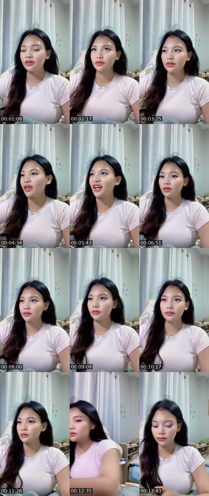 Contact-sheet preview of new vj Sly น้องแบม's MICO Live recording