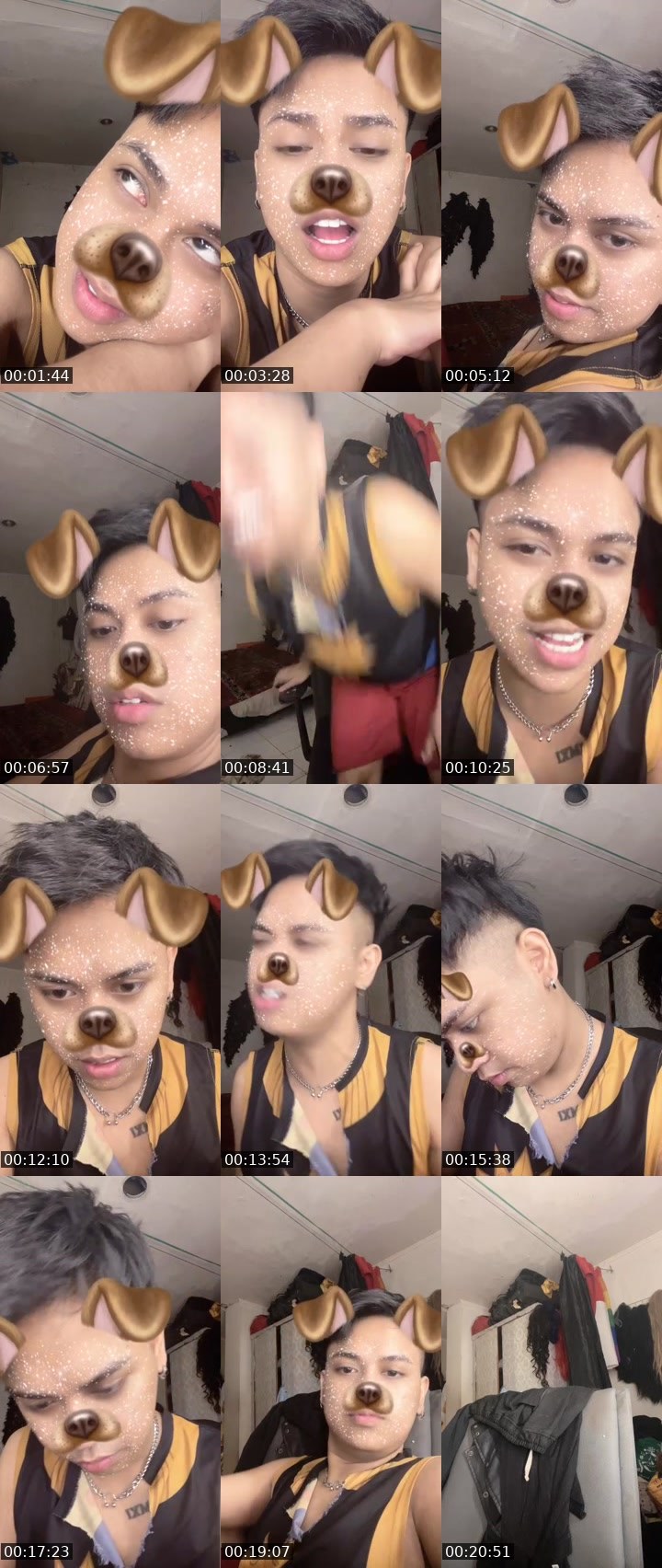 Contact-sheet preview of 🐯ᴄʜᴀɴᴅʜᴏɪᴇᴹᴱᴬᵂ 👁️‍🗨️😈💦's MICO Live recording