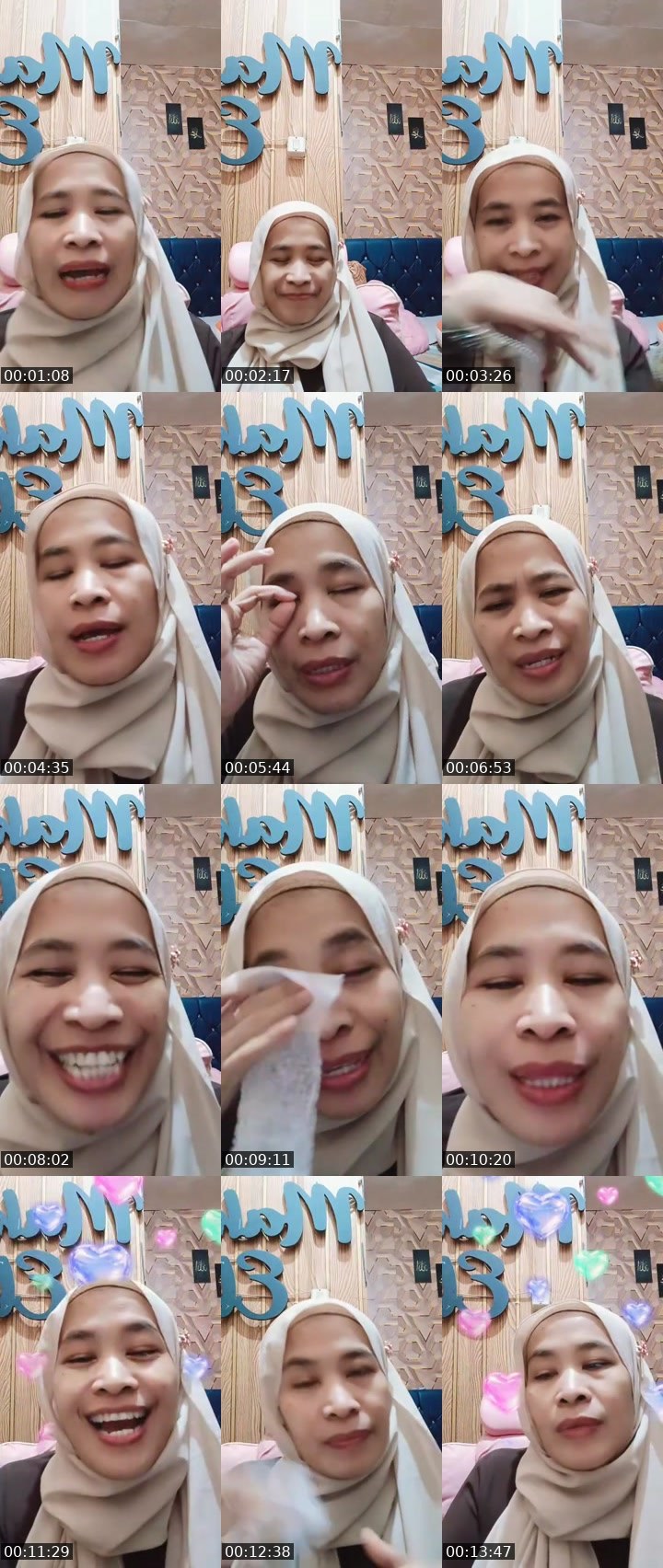 Contact-sheet preview of ༄.° 🥝Ma'Elisᴱᴸᴵᵀᴱ🏹💋👶🏻's MICO Live recording