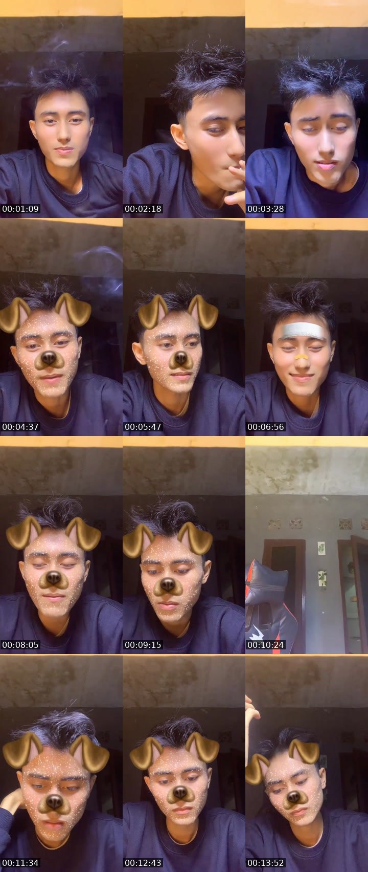 Contact-sheet preview of kahfi 🍀CLOVER🍀's MICO Live recording