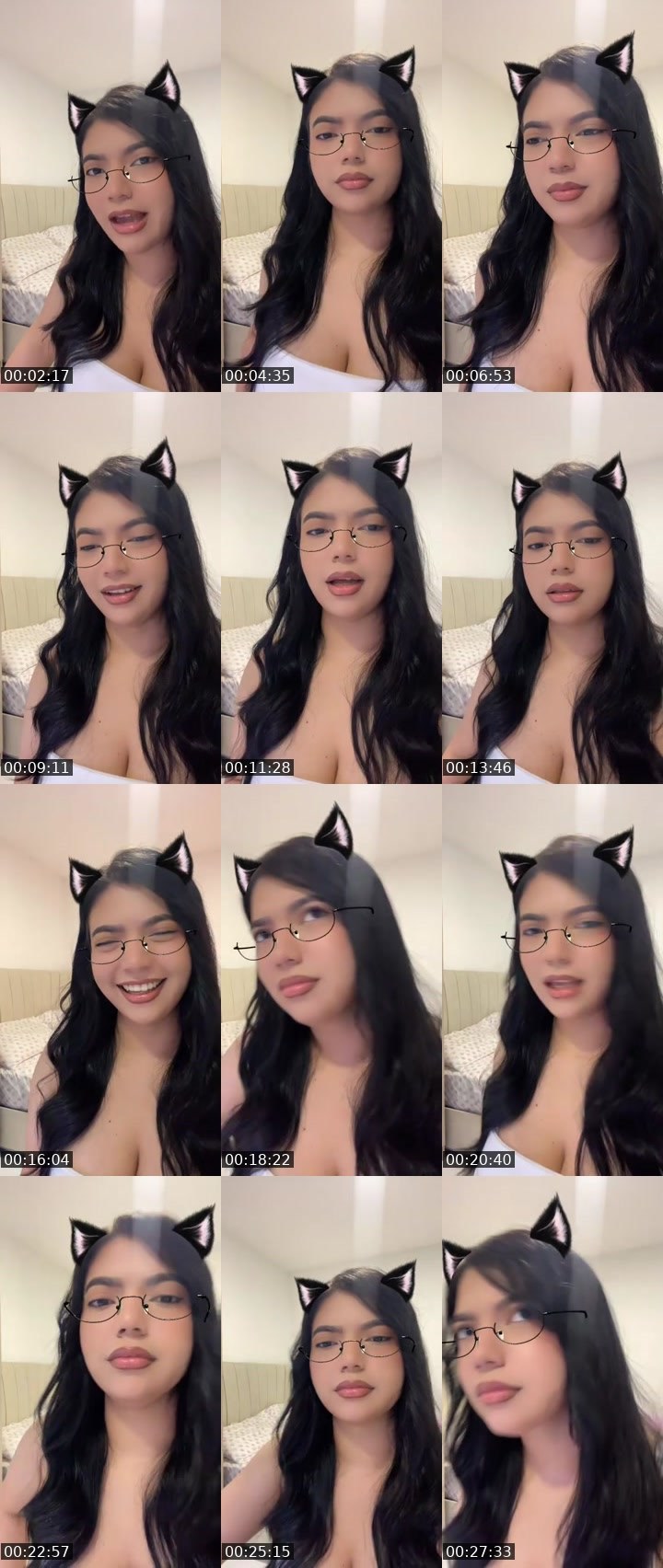 Contact-sheet preview of 👸🏻Hannah🎢ᶠ⁵⁰⁴🪫🔋's MICO Live recording