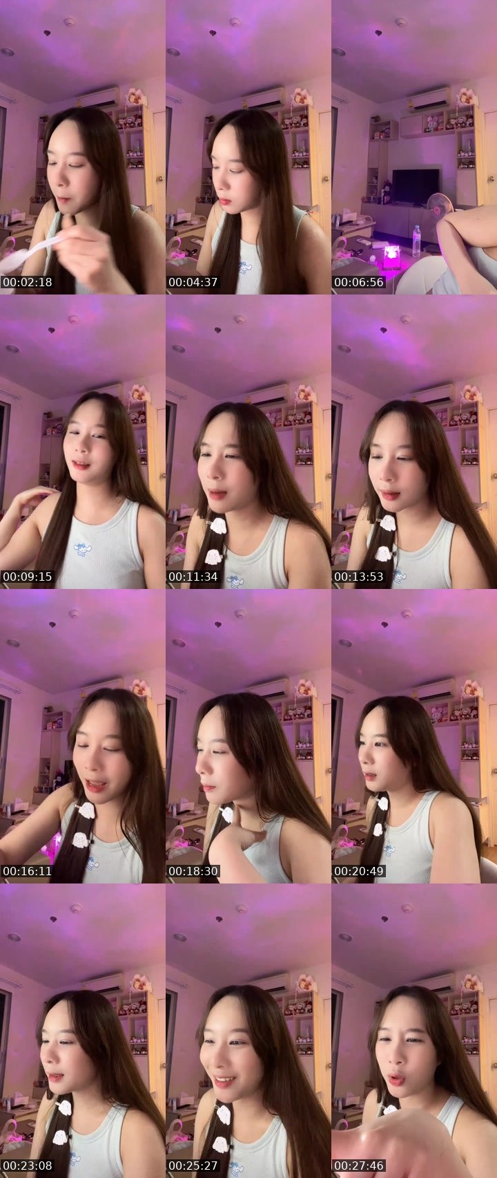 Contact-sheet preview of ꒰💐꒱ྀི Chimawari 🍑💖's MICO Live recording