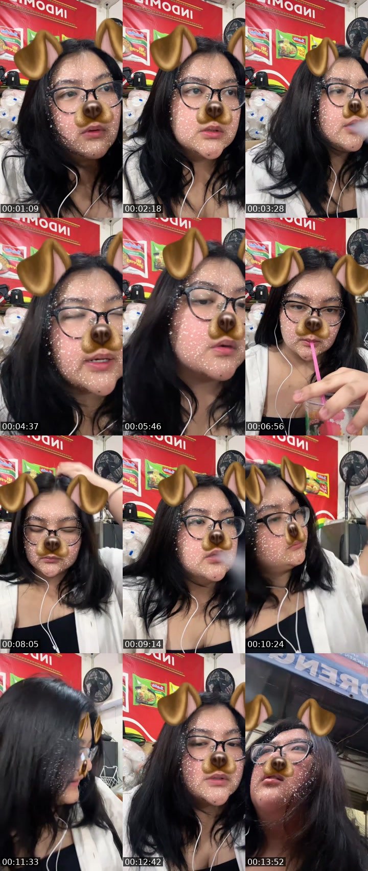 Contact-sheet preview of ᶜʳᵒʷ cindybaby ᴳ⁶ 🦌🪿🧼's MICO Live recording