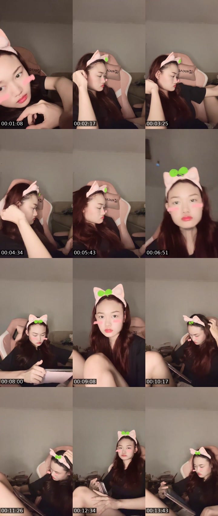 Contact-sheet preview of ᴱᴹ clarissa 👅🫟's MICO Live recording
