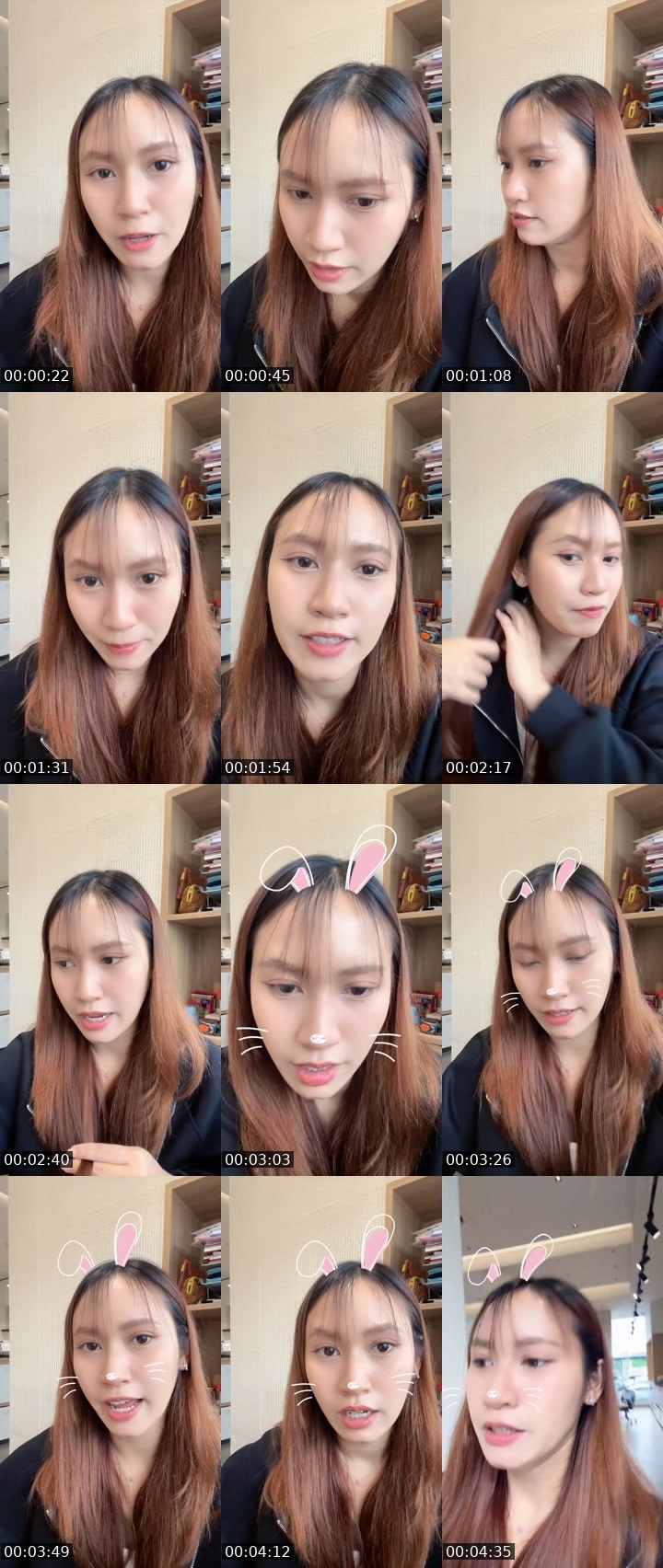 Contact-sheet preview of [🧋] New vj - ขนมผิง 🍒's MICO Live recording