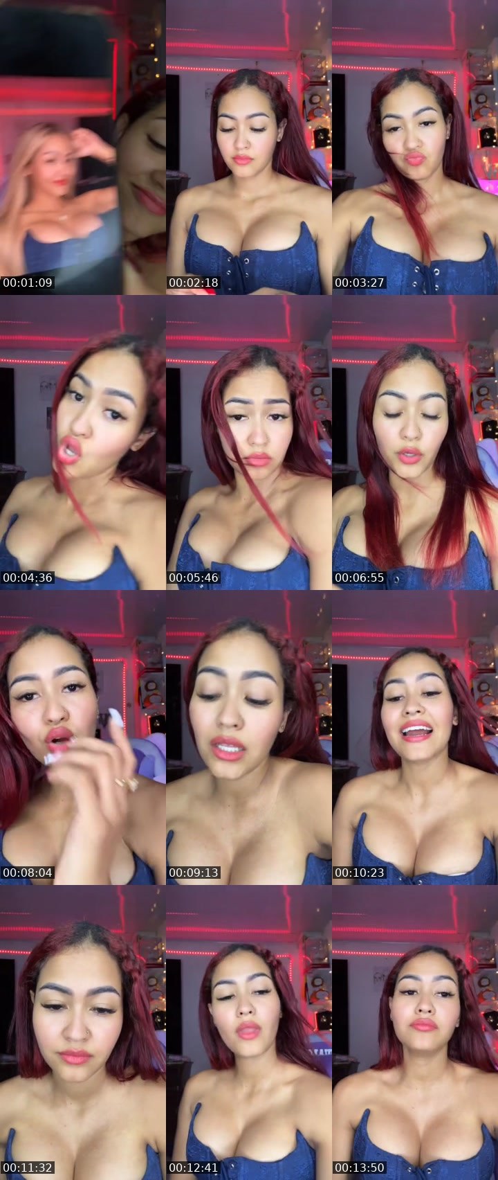 Contact-sheet preview of 🐊🧜🏽‍♀️𝒲♛ღ𝒹🐺⚓️👻🪫🩵🥷🔋's MICO Live recording