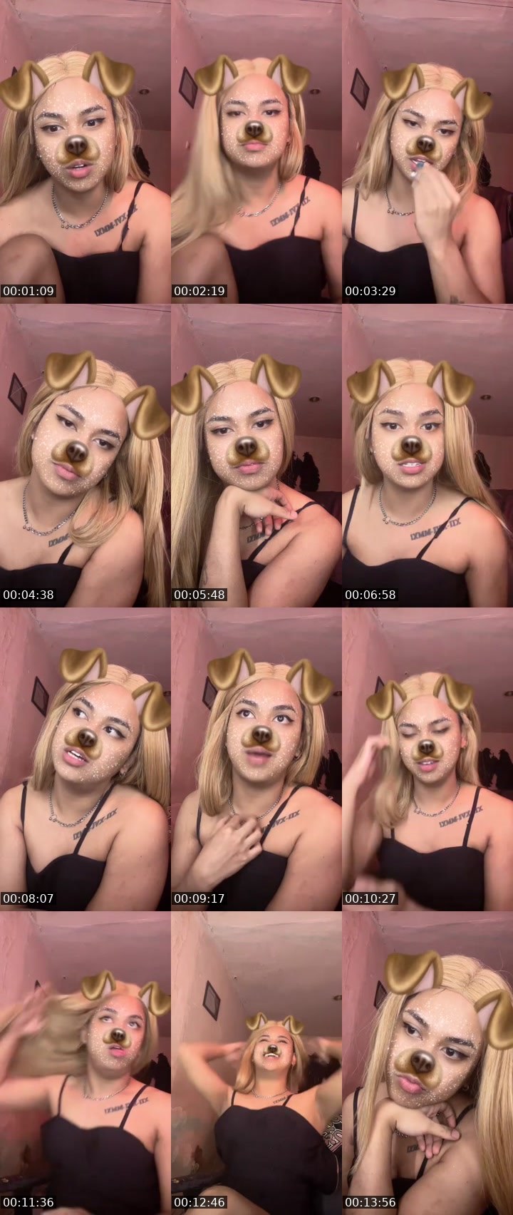 Contact-sheet preview of 🐯ᴄʜᴀɴᴅʜᴏɪᴇᴹᴱᴬᵂ 👁️‍🗨️😈💦's MICO Live recording