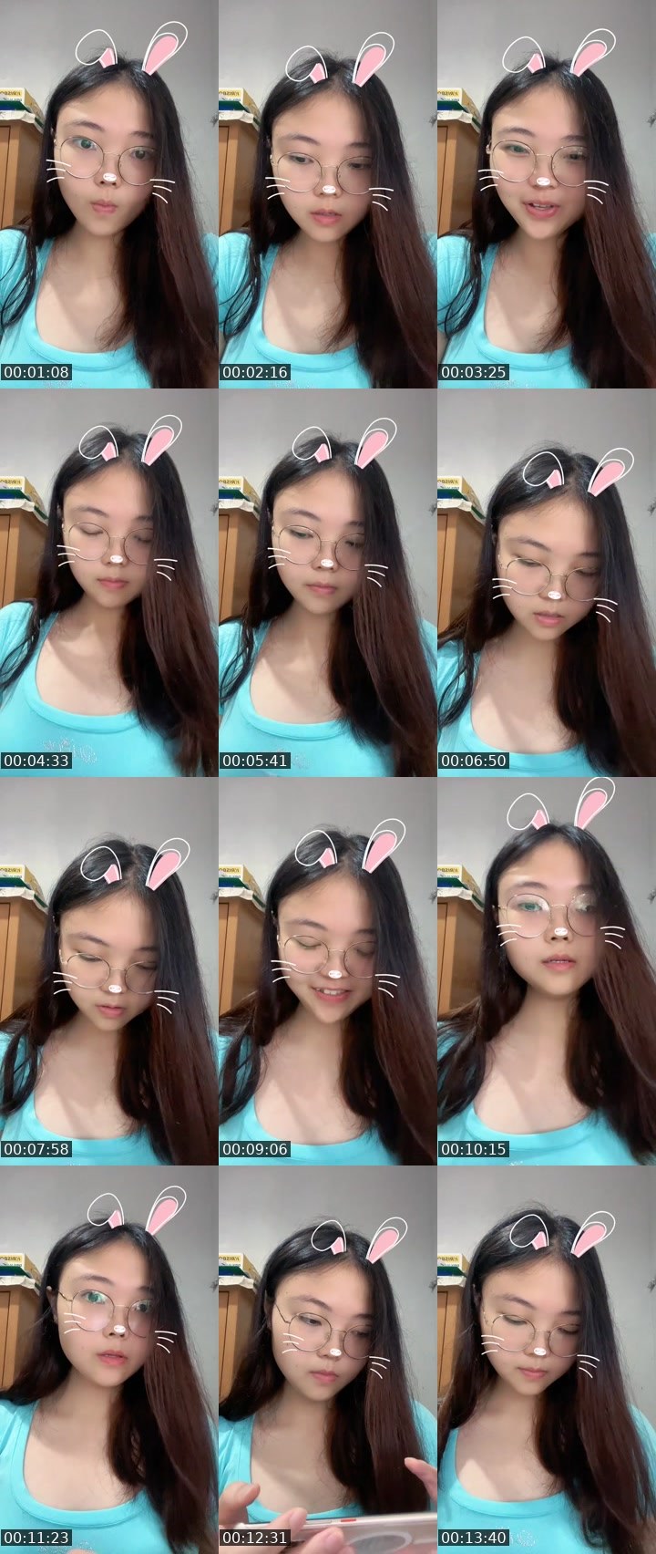 Contact-sheet preview of 2ᶜᵐ 📏Shanwoo🐰's MICO Live recording