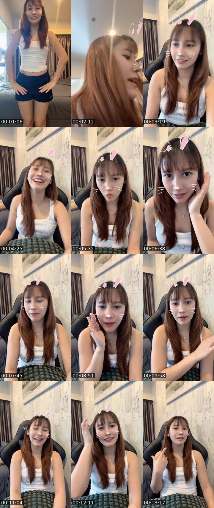 Contact-sheet preview of [🧋] New vj - ขนมผิง 🍒's MICO Live recording