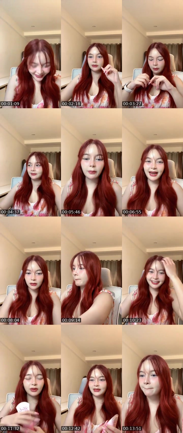 Contact-sheet preview of {💐} SomSom 🍊💖's MICO Live recording