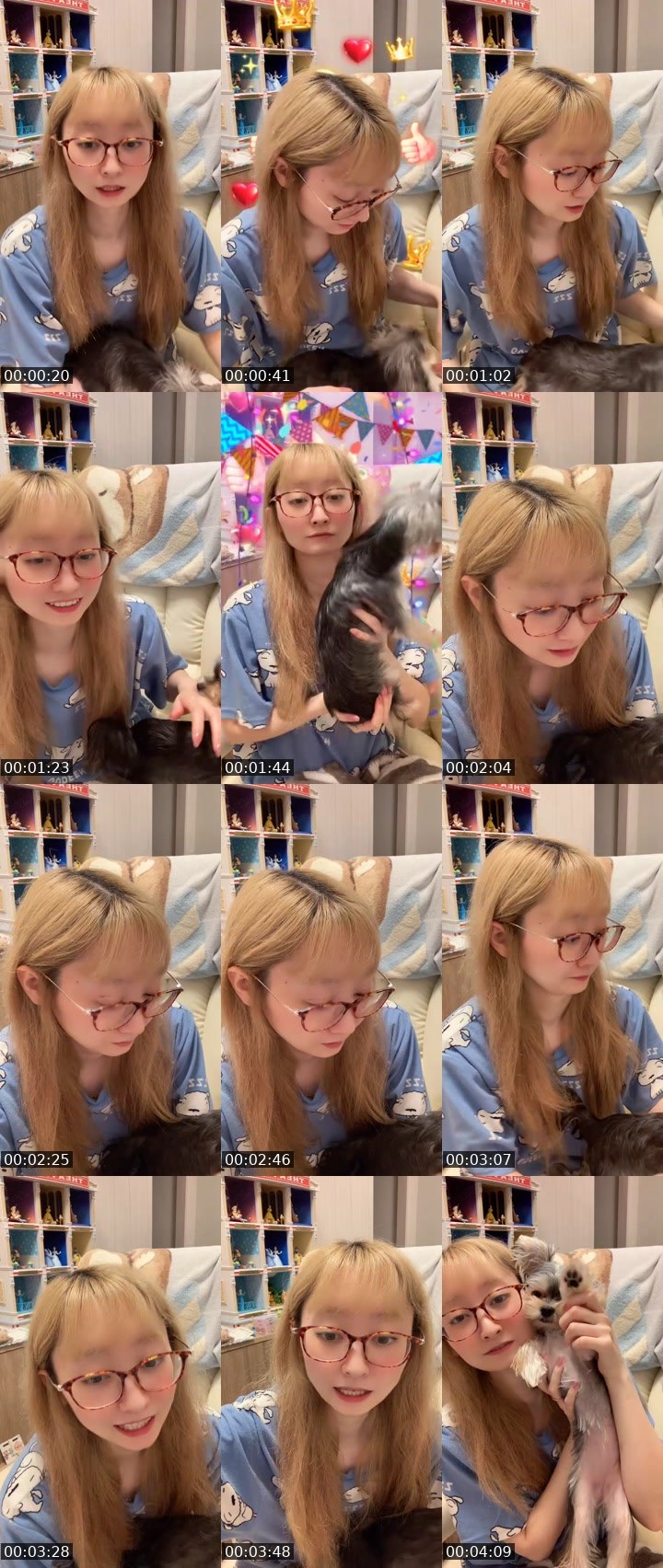 Contact-sheet preview of mim👼🏻🍼(みむ)'s MICO Live recording