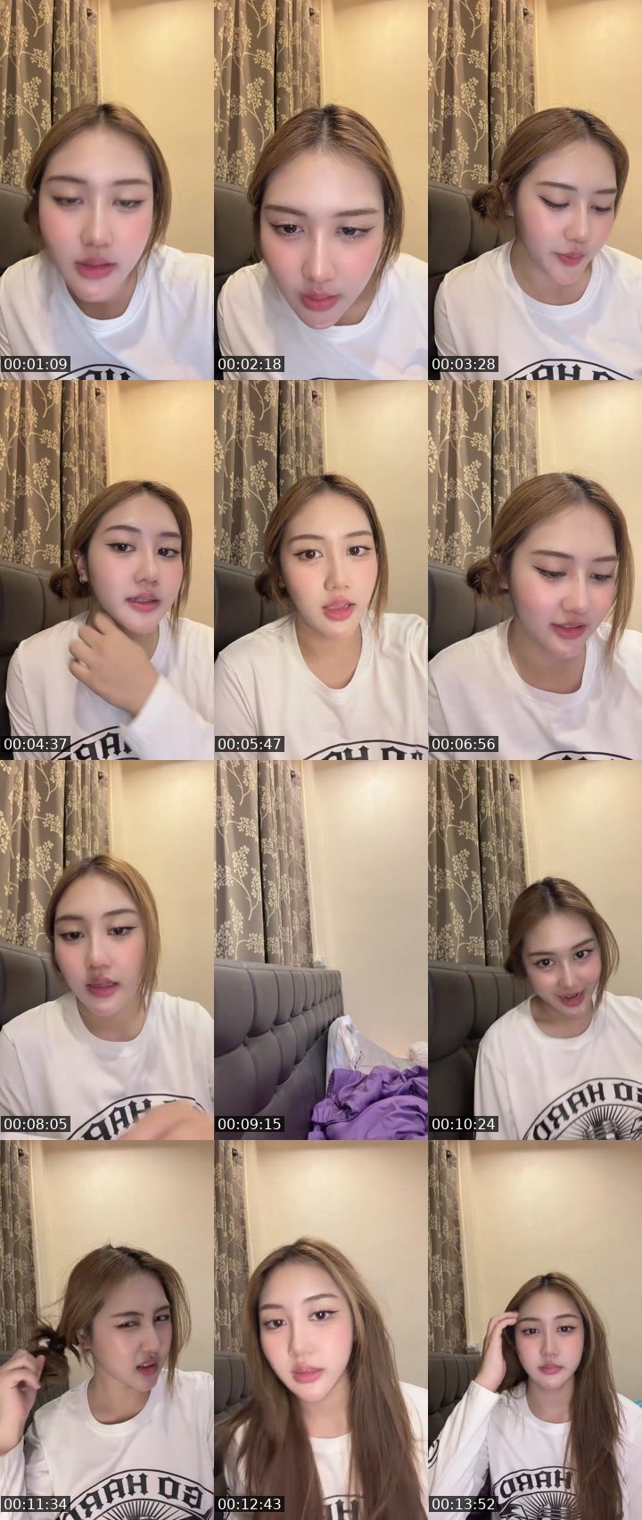 Contact-sheet preview of [🧋] milktea New vj - นว 🐰's MICO Live recording